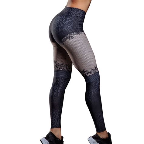 Buy Ljqlion 2018 Mesh Pattern Print Leggings Fitness