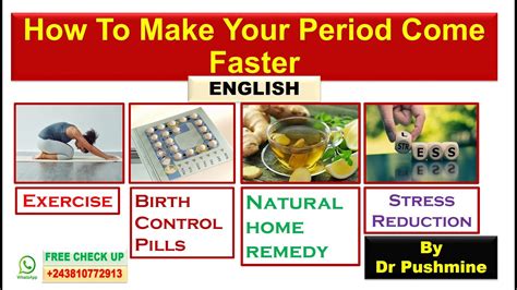 How To Make Your Period Come Faster How To Get Periods Fast Induce