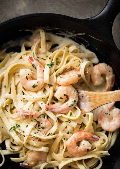 When the prawns are cooked, remove from the steamer, scatter scallion and chili ribbons, and pour the garlic oil on top of the prawns. Creamy Garlic Prawn Pasta | Recipe | Creamy garlic prawn ...