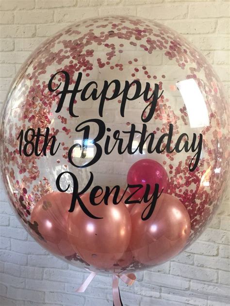 Personalised Birthday Balloonhelium Inflated Balloonbespoke Etsy Uk