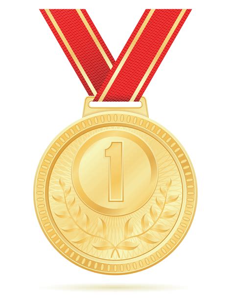 Medalla Ganador Deporte Oro Stock Vector Ilustración 510864 Vector En