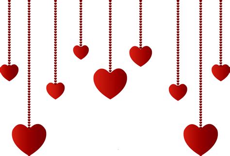 Download Valentines Day Clipart Decoration Hanging Heart Clipart