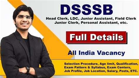 Dsssb Head Clerk Ldc Junior Assistant Pa Junior Clerk Recruitment