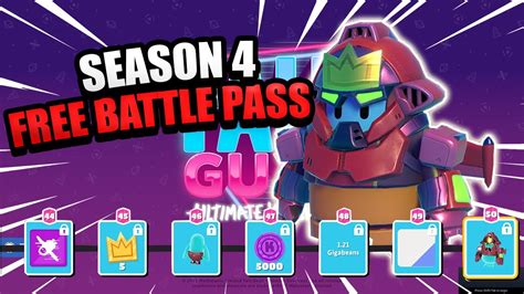 New Fall Guys Season 4 Full Free Battle Pass Review 50 Levels