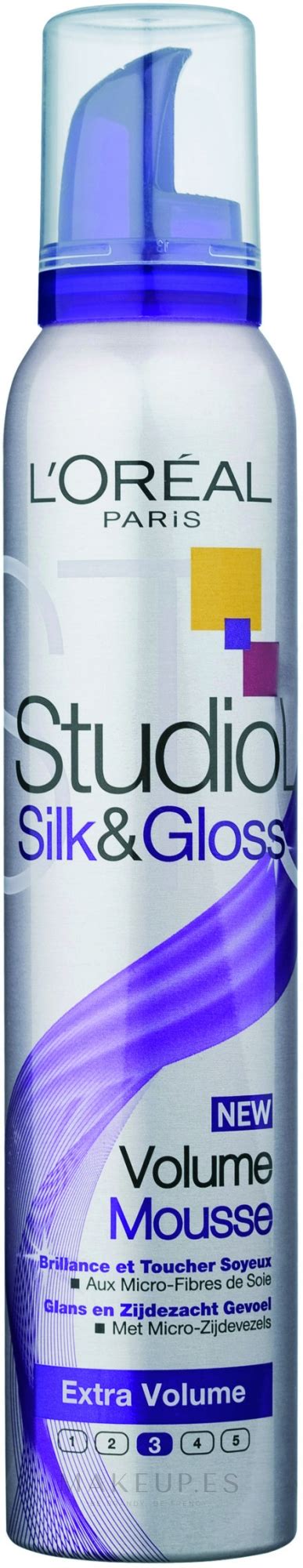 L Oreal Paris Studio Line Silk Gloss Volume Mousse Mousse Para