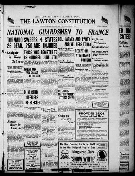 The Lawton Constitution (Lawton, Okla.), Vol. 16, No. 254, Ed. 1