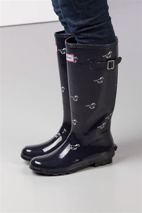 Ladies Patterned Wellington Boots Uk Country Welly Boots Rydale