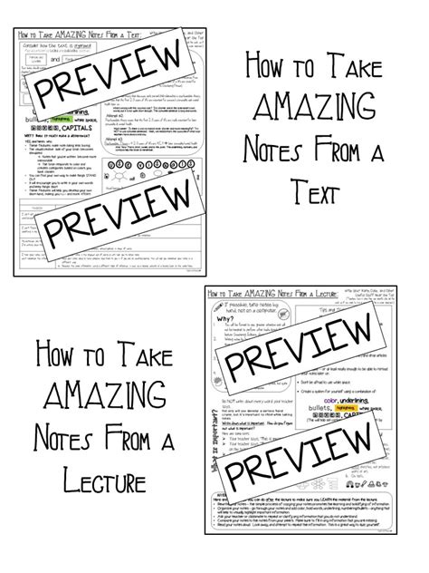 Note Taking Template For Non Fiction Texts Made By Teachers