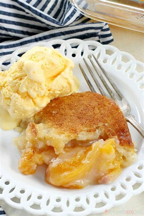 Add the peaches to the baking dish, i. Easy Southern Peach Cobbler - Love Bakes Good Cakes