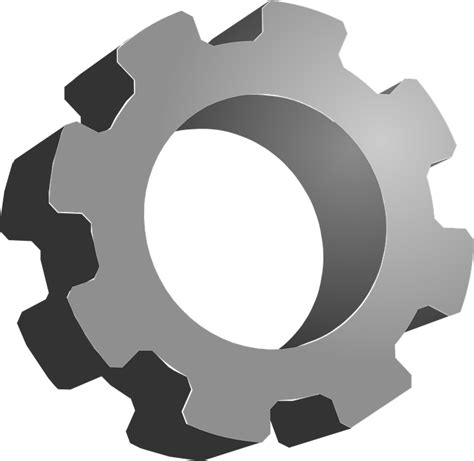 Gear Icon Mechanical Free Vector Graphic On Pixabay