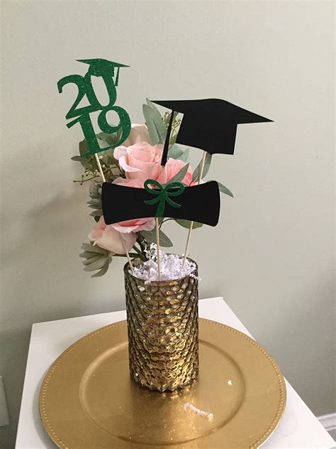 Graduation Centerpiece Sticks 2019 Grad Cap Diploma