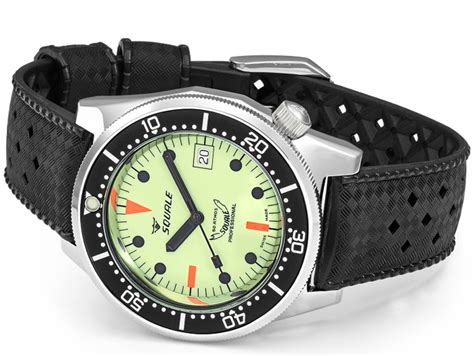 Squale Watch 1521 Full Luminous Rubber 1521fullht Watch Jura Watches