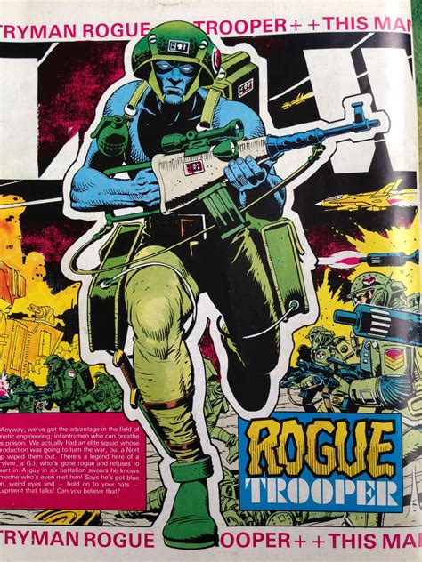 Rogue Trooper 2000ad Monthly 1987 Comic Books Art 2000ad Comic