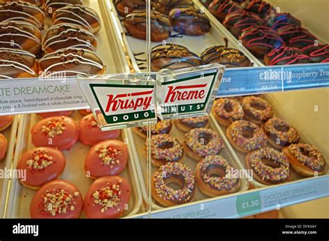 Krispy Kreme Doughnuts On Display Stock Photo Alamy