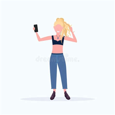 Woman Taking Sexy Selfie Stock Illustrations Woman Taking Sexy