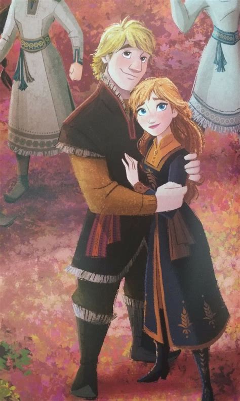 Anna And Kristoff Sharing Their Romantic Embrace From Frozen 2 Disney