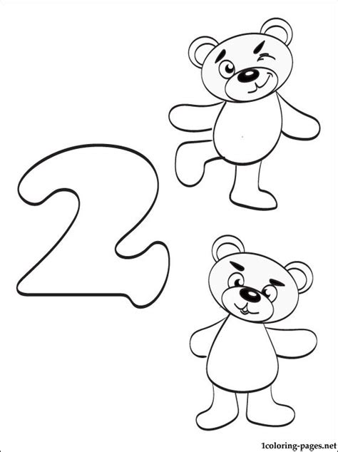 Number Two Coloring Pages Coloring Home