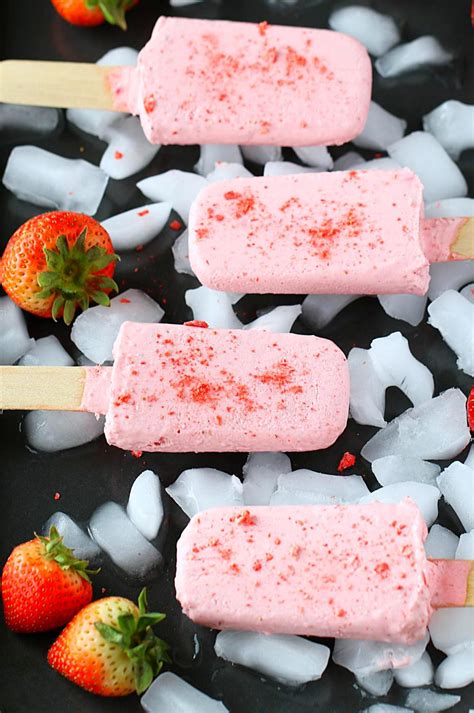 Creamy Strawberry Popsicle Step By Step Homemade Fruit Popsicle Recipe
