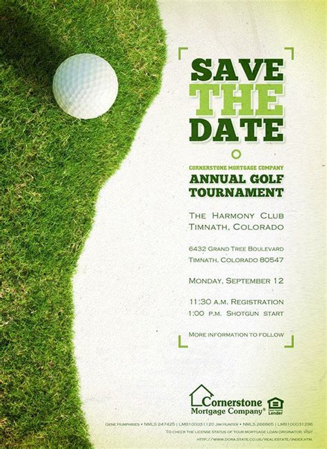 Golf Outing Invitation Template Elegant Cornerstone Colorado Golf Tournament Collateral