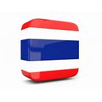 Thailand Icon Square Flag Glossy Commercial Non