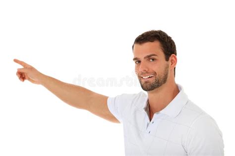 Young Man Pointing With Finger Stock Image Image 19923501