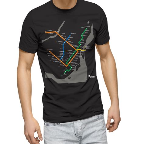 T Shirt Plan Du MÉtro Boutiquestmcom