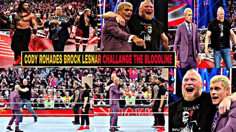 Codey Rohades Brock Lesnar Challenge Roman Reigns Solo Sikoa For