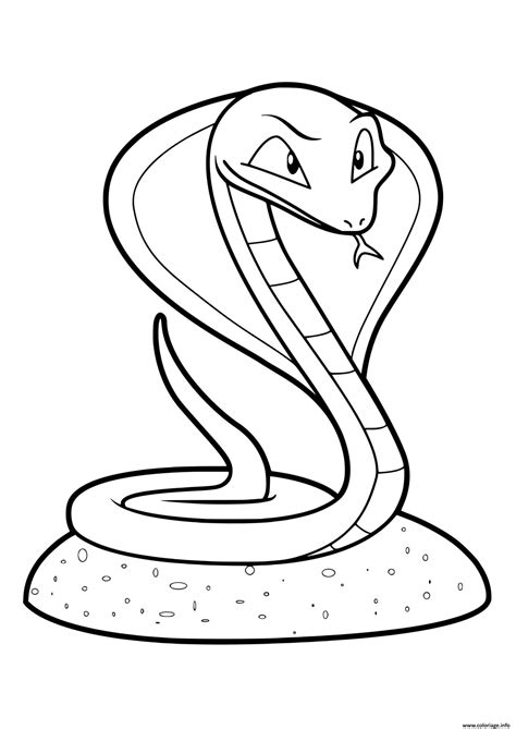 Coloriage Serpent Python Dessin Serpent à Imprimer