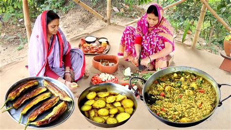 কৃষ্ণা আজ নিজের হাতে চিঁড়ের খিচুড়ি বানিয়ে খাওয়ালো সাথে থাকলো বেগুন