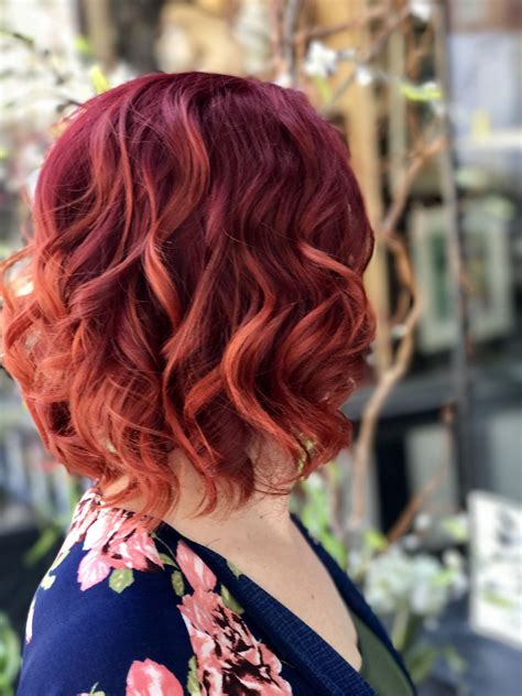 Fiery Red And Copper Balayage Saraihairwizard Copper Balayage Haute