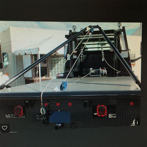 Gin Pole Lift With Cable Winch Custom Truck Beds Welding Trucks
