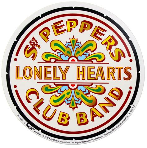 The Beatles Sgt Peppers Lonely Hearts Club Band Bass Drum Vinyl Sticker