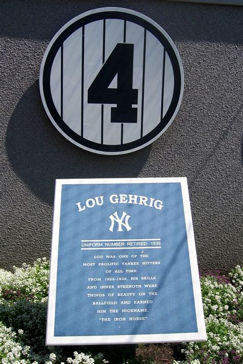 Yankee Stadium Monument Park Retired Numbers Lou Gehr Flickr