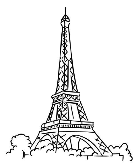 Eiffel tower coloring page at getcolorings.com | free. Eiffel Tower Coloring Page at GetColorings.com | Free ...