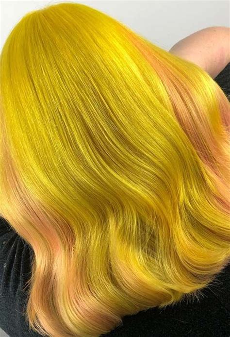 61 Sunshine Yellow Hair Color Shades To Liven Up Your Look Glowsly In
