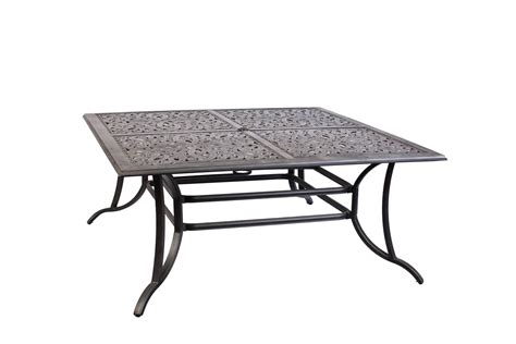 Antique Black Aluminum Patio Table Charissa Cm Ot2125 T Furniture Of