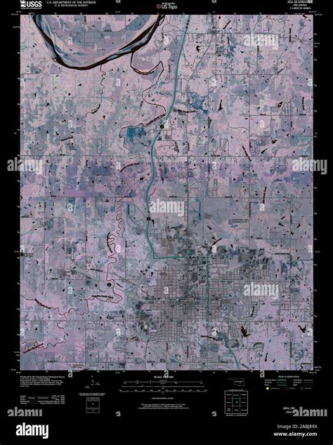 Map Of Ada Oklahoma Hi Res Stock Photography And Images Alamy