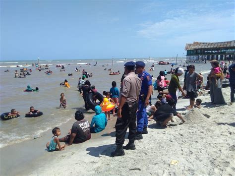 Satpol Air Polres Sergai Giat Patroli Diobjek Wisata dan Berikan