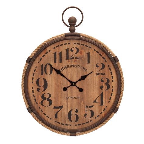 Antique inspired pocket watch wall clock boasts vintage and traditional style that's perfect for any decor constructed of galvanized metal with an aged and distressed finish hangs securely to any surface with durable hangers on the. Pocket Watch Wall Clock | Wayfair