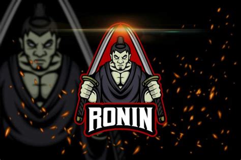 ronin esport and mascot logo template design template place