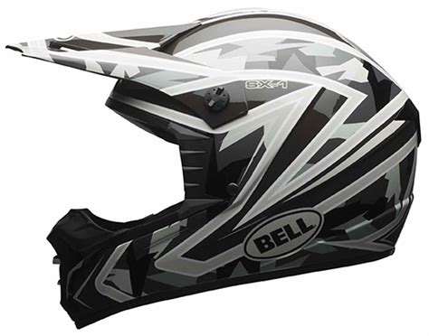 Chunks of rock and dirt mean business when launched by roosting tires, and even when it's muddy, hitting the ground is always hard. Bell SX-1 Helmet Off Road Dirt Bike MX Motocross DOT