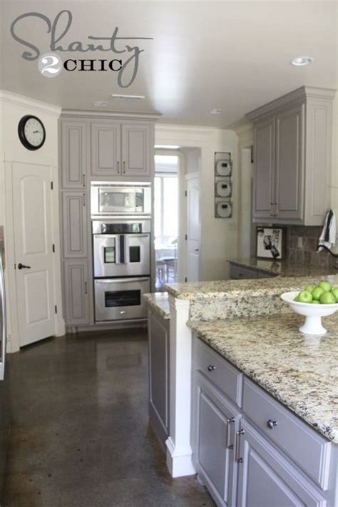 Choosing kitchen flooring can be an intimidating task. Choosing my battles... And a paint color - Shanty 2 Chic | 1000 in 2020 | Kitchen cabinets ...