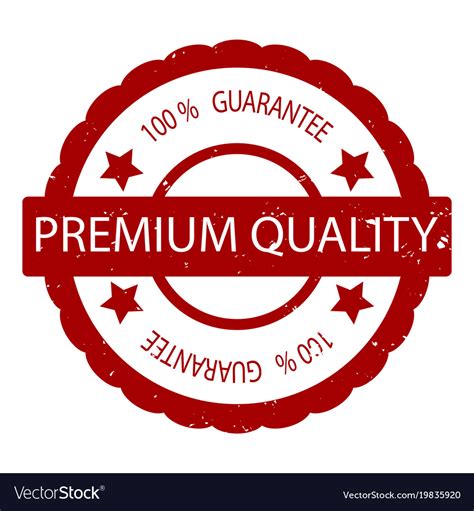 Premium Quality Guarantee Rubber Stamp Vector Image