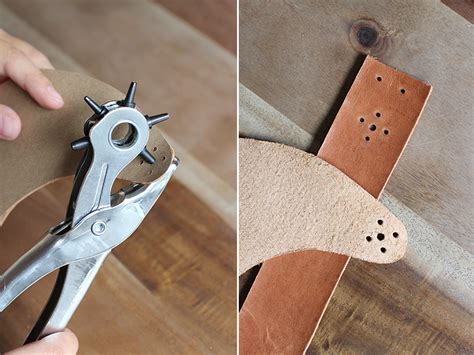 If your finger or thumb is not quite clean, when you rub over the holes on your paper, it will leave a silhouette of the hole. DIY Leather Visor - Honestly WTF