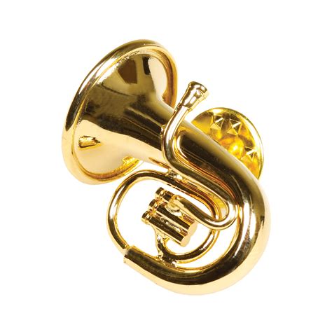 Womens Miniature Musical Instrument Lapel Pins Velvet Lined Case