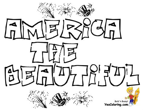 stand tall july  coloring pages   july   usa