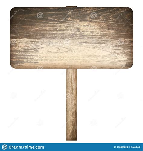 Wooden Sign Isolated On White Background Stock Photo Image Of Symbol