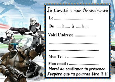 Carte D Anniversaire Star Wars