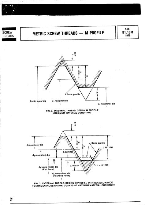 Ansi B113m 1979 Metric Screw Threads M Profile公螺纹word文档在线阅读与下载无忧文档