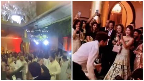 shah rukh khan dances with gauri khan at alanna panday s marriage ceremony in unseen video watch